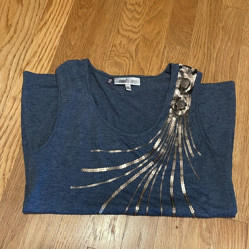 Jenifer Lopez Perfect tank top with Sequins
